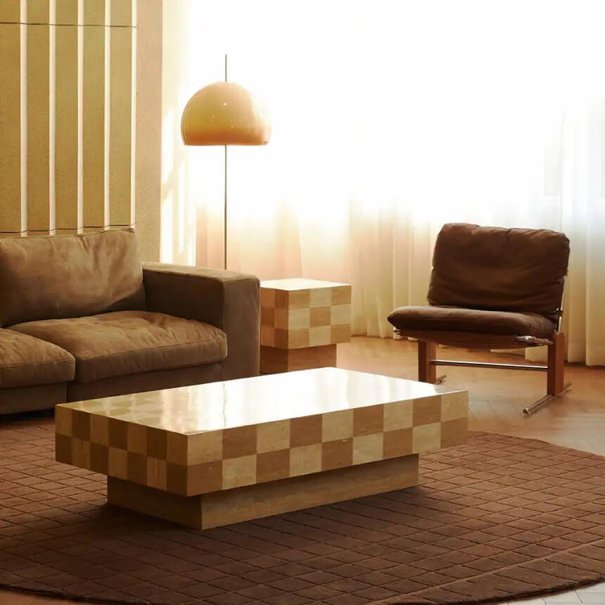 Checkmate Rectangle Coffee Table